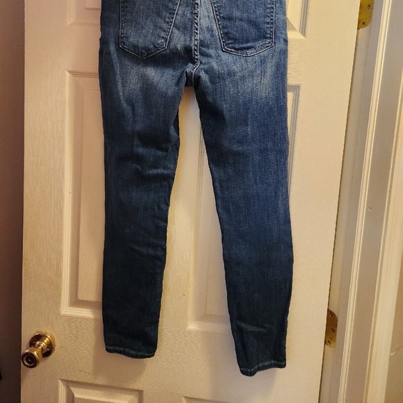 CURRENT/ELLIOTT Dark Wash Jeans THE HIGHWAIST STILETTO in Sahara Destroy Size 29 - Picture 8 of 9
